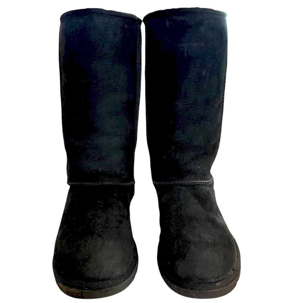 UGG Black Tall Boots Size 5 - Picture 3 of 9